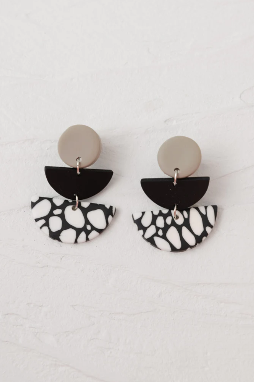 Jayla Earring - Black & Grey