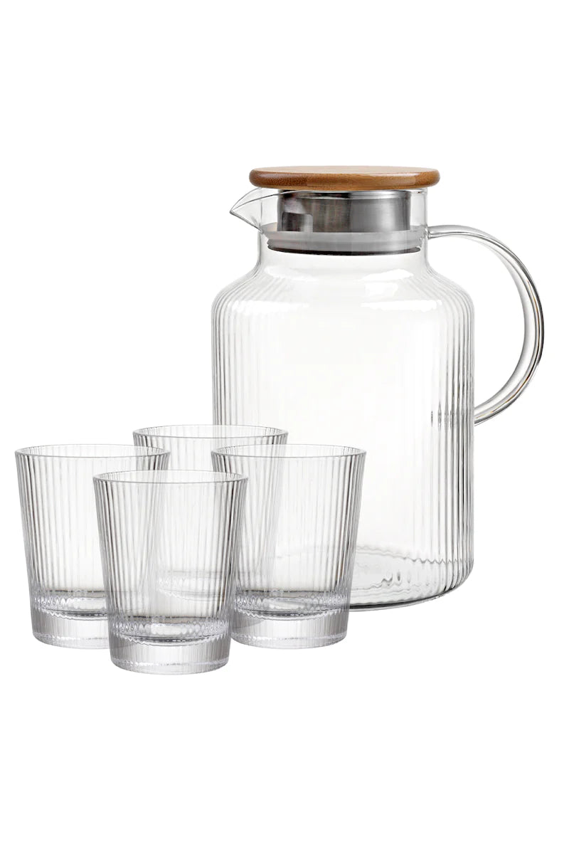 TODD WATER JUG & TUMBLER 5 P SET