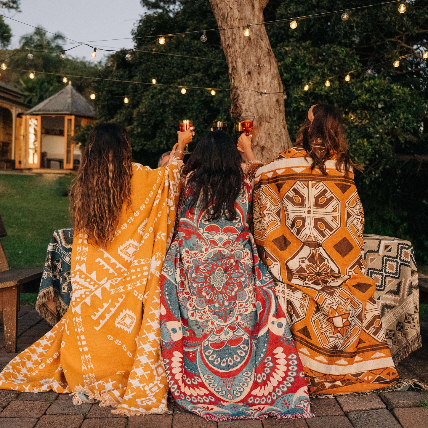 'You'll Be Mine' Woven Picnic Rug/Throw: Regular 130x160cm