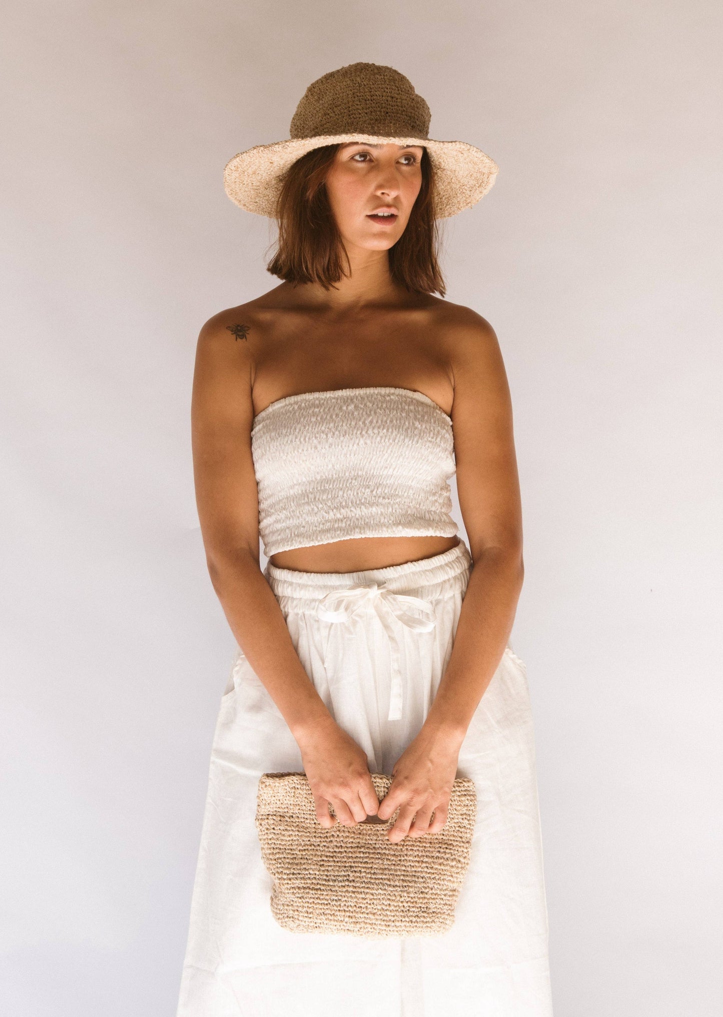 Polly Short Brim Hat // Natural