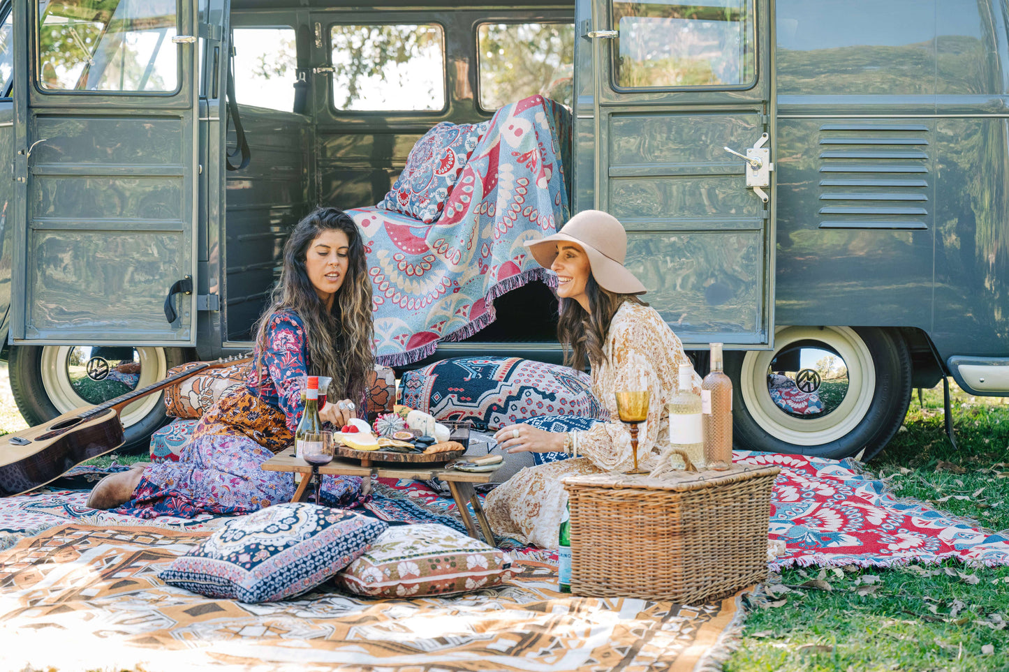 'You'll Be Mine' Woven Picnic Rug/Throw: Regular 130x160cm