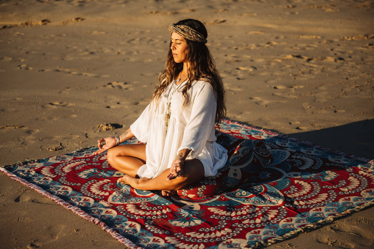 'You'll Be Mine' Woven Picnic Rug/Throw: Regular 130x160cm