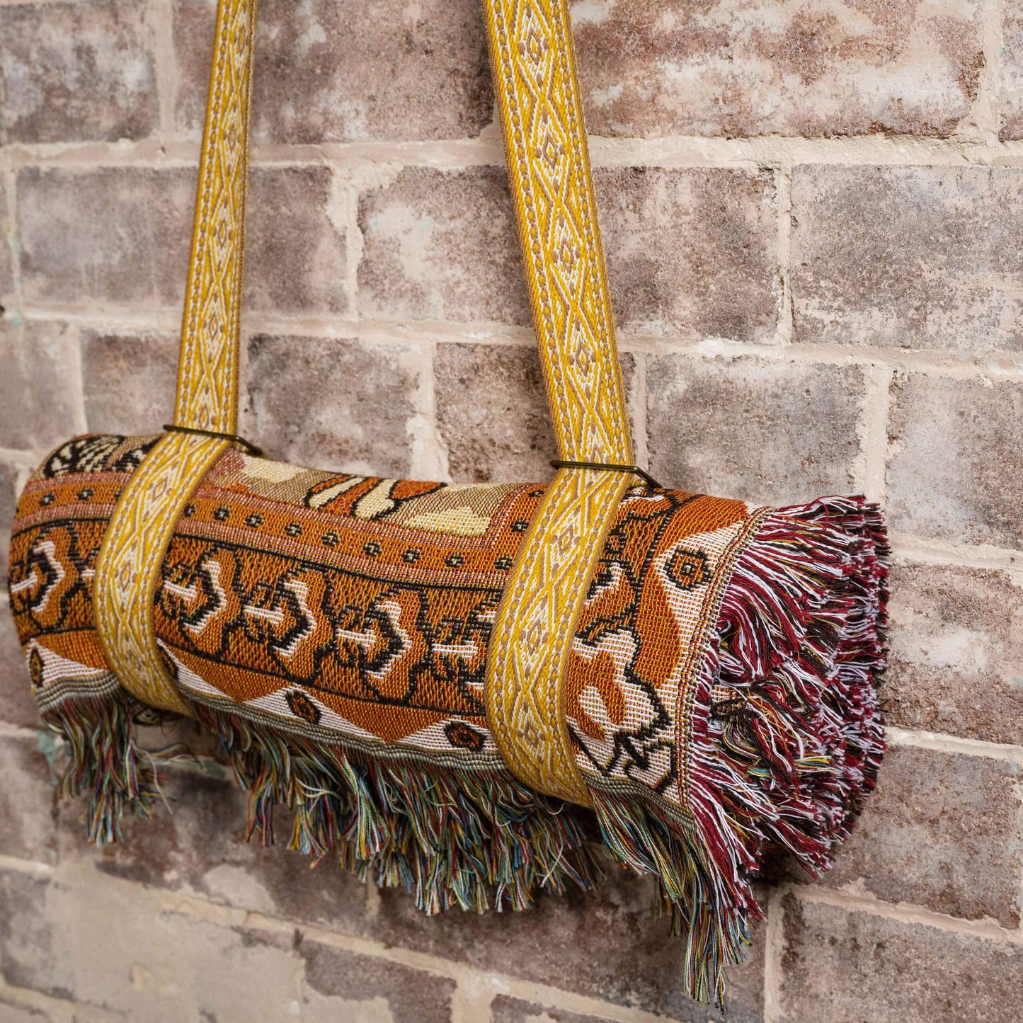 Cotton Carry Strap: Don't Let Me Down - Indigo/White