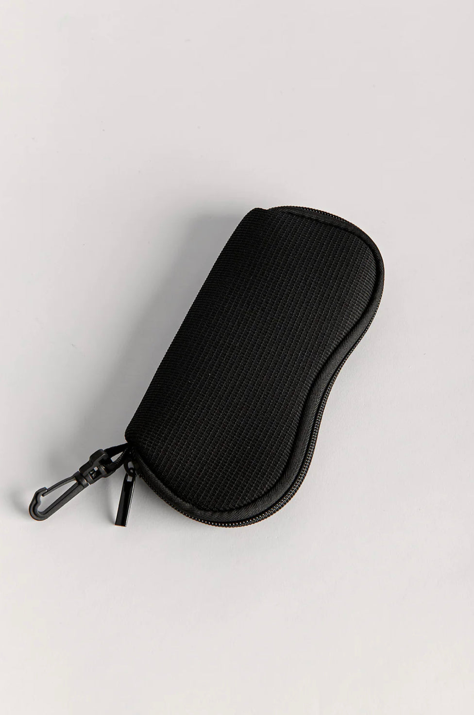 Olivia Jean Ribbed Black Neoprene Sunglasses Case- With Zip