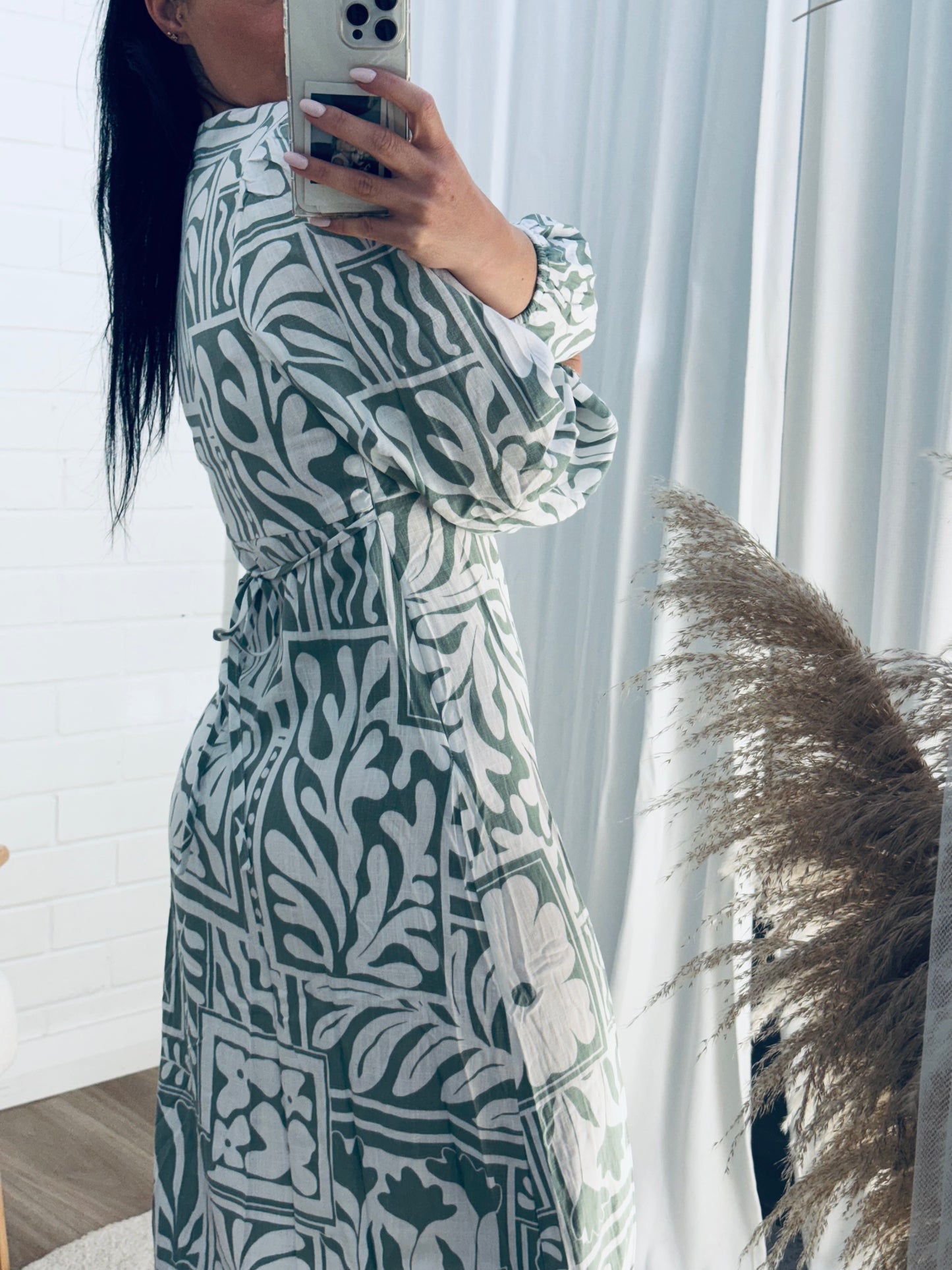 Rodeo Long Sleeve Midi Dress