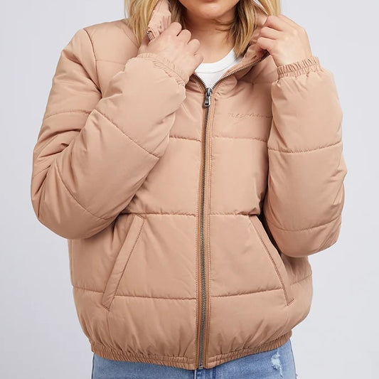 Mila Puffer Jacket - Tan