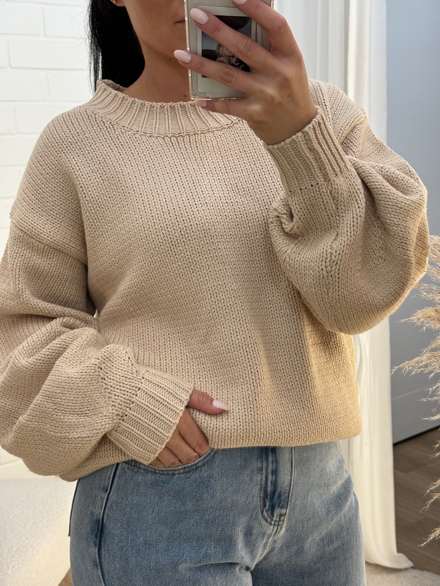 Sydney Knitted Jumper in Cream