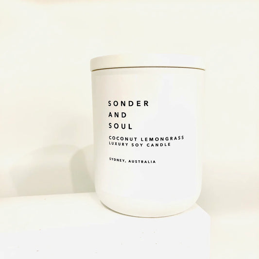 Coconut + Lemongrass Soy Candle