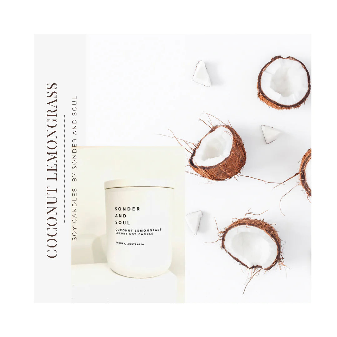 Coconut + Lemongrass Soy Candle