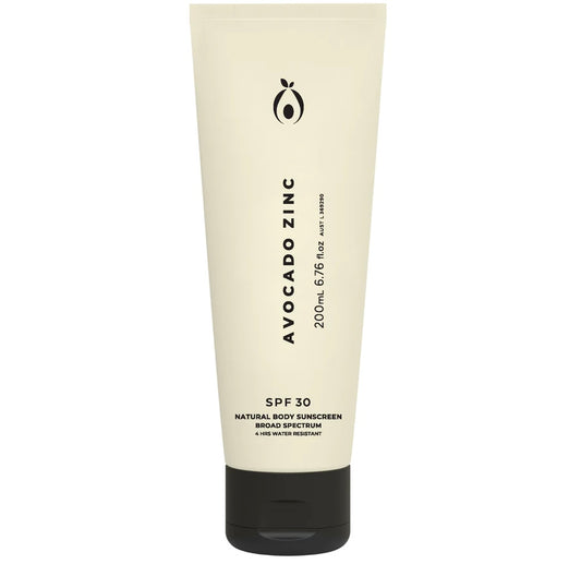 Avocado Zinc SPF 30 Natural Body Sunscreen