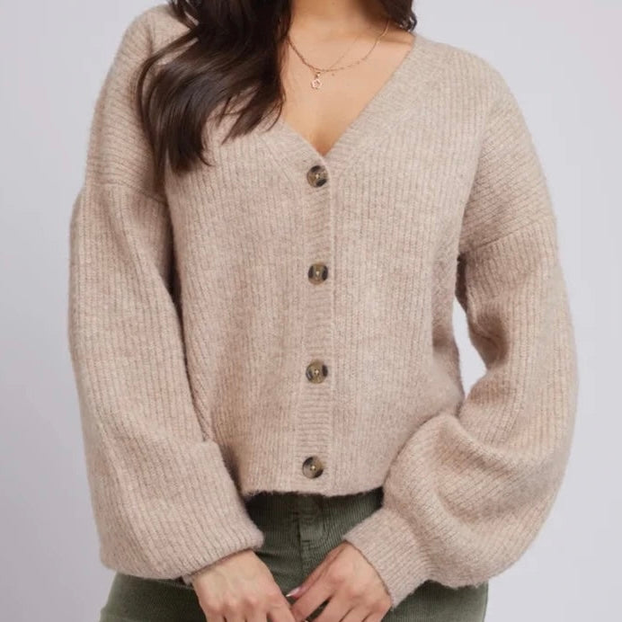 Belle Knit Cardi - Oatmeal