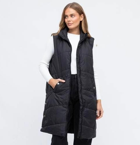 Impressed Puffer Vest