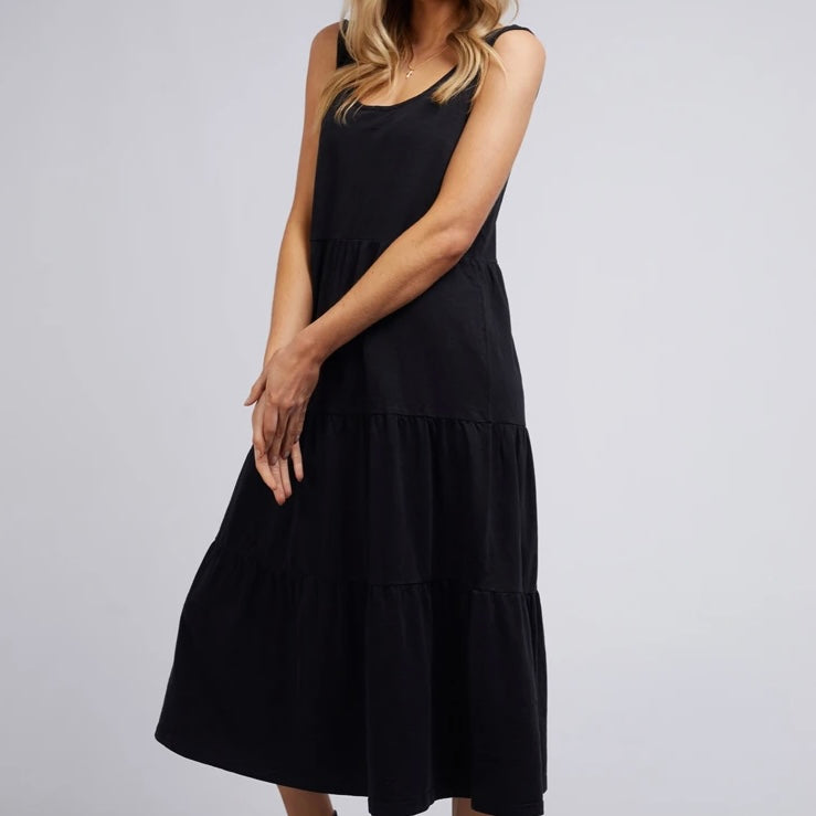 Sophie Midi Dress - Black