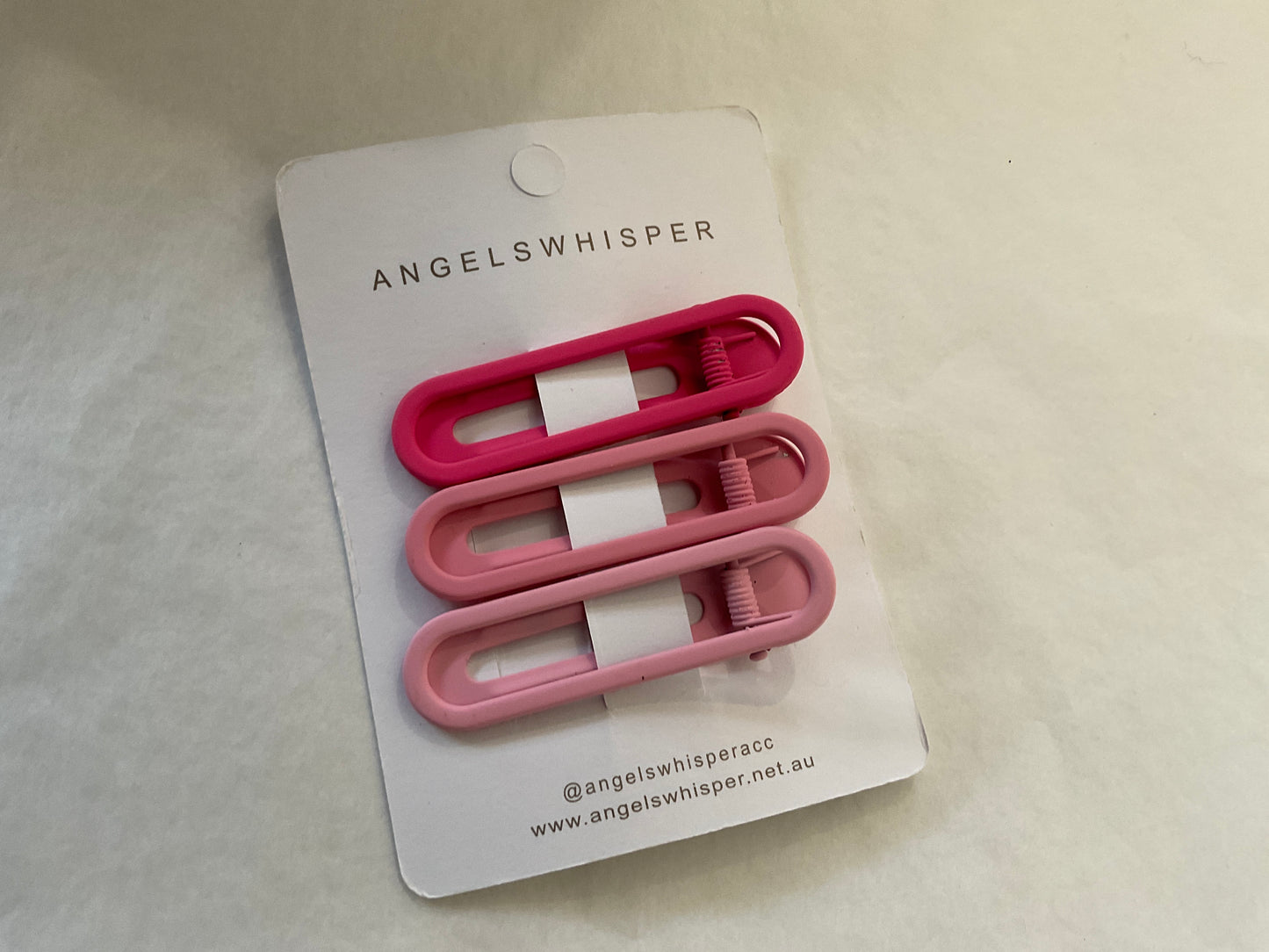 GINNY MATTE HAIR CLIPS SET - PINK