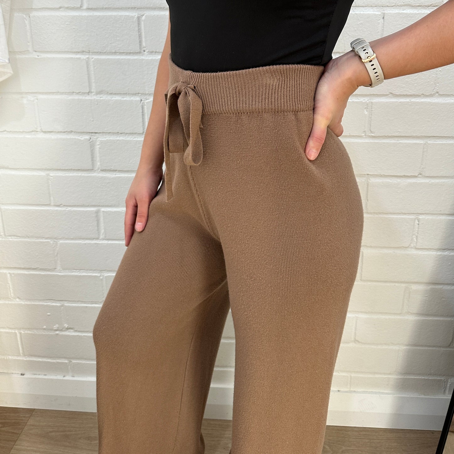 Luca Knit Pants - Mocha