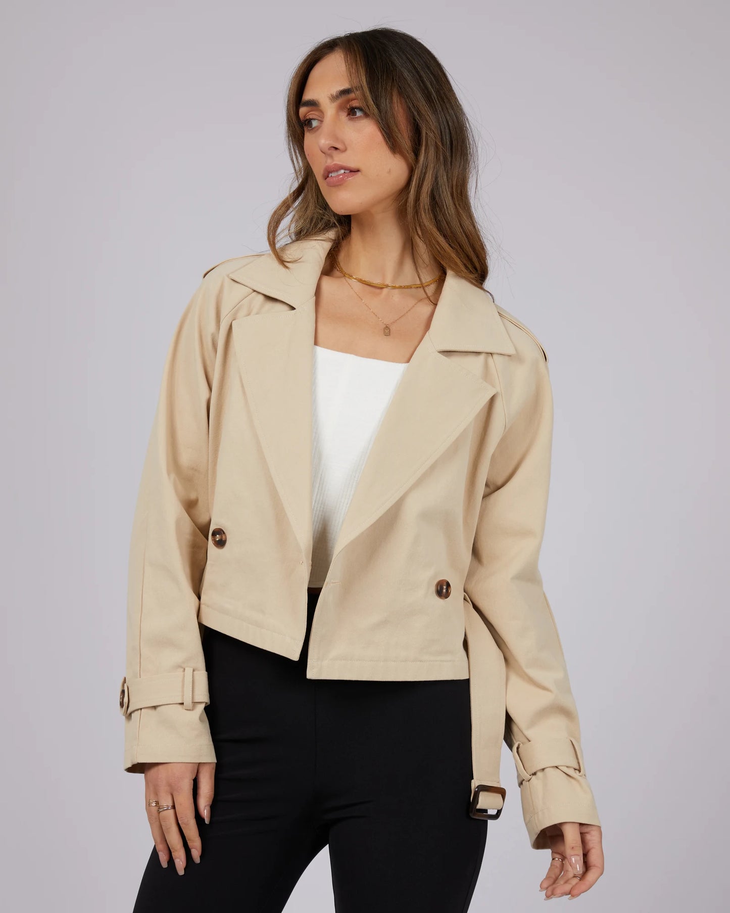 Lauren Crop Trench