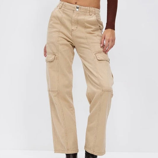 Stevie Cargo Pant - Natural