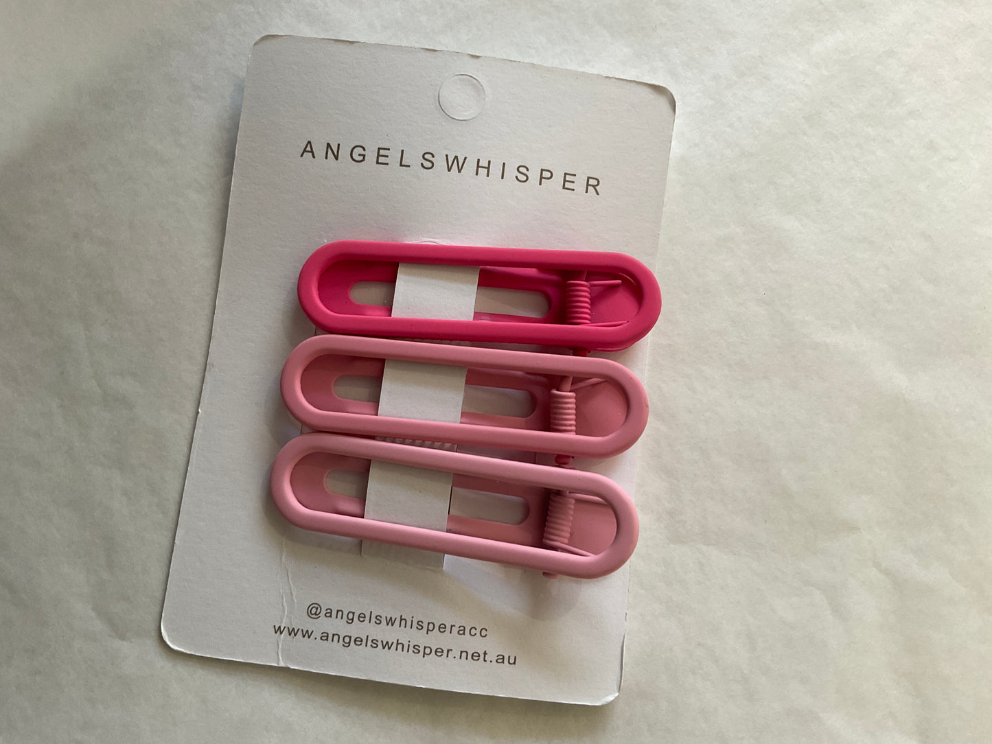 GINNY MATTE HAIR CLIPS SET - PINK