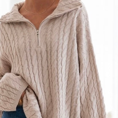 Cabled Slouch Knit